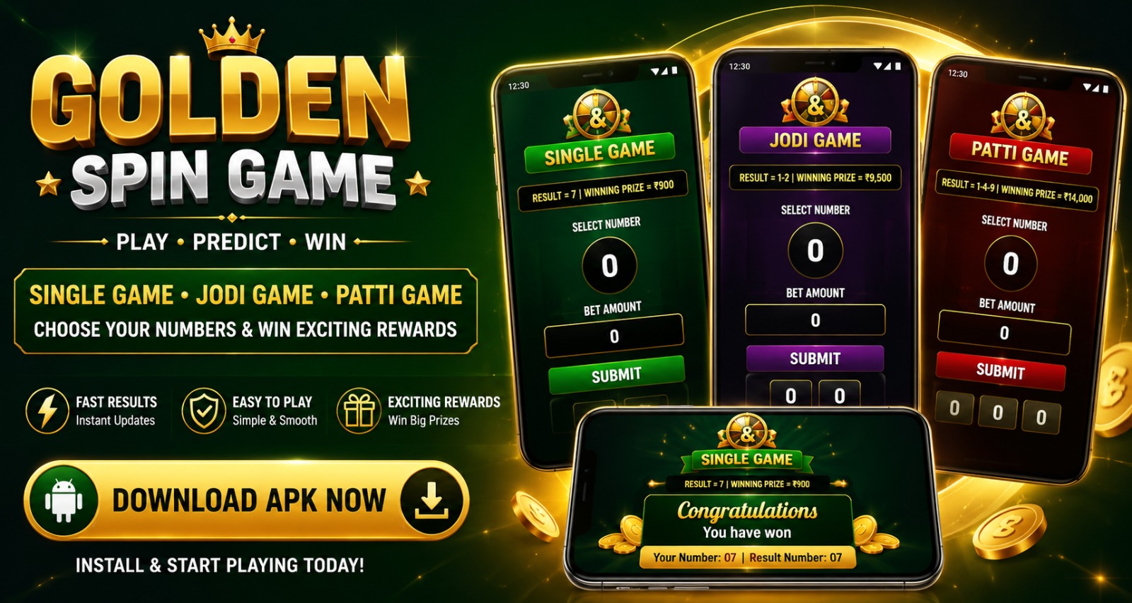 Golden Spin Game Banner